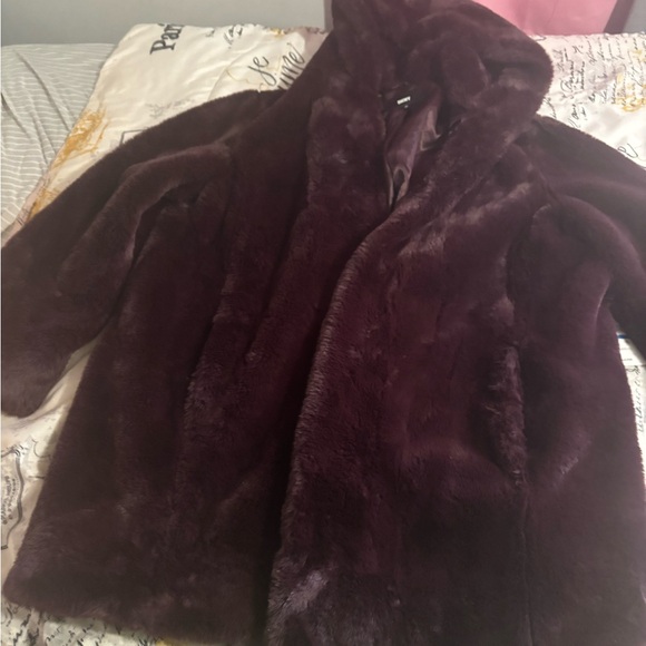 Dkny Jackets & Blazers - Plum Faux fur by DKNY